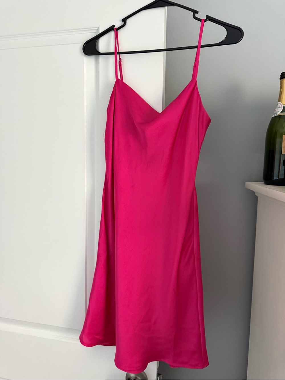 Boutique mini satin dress